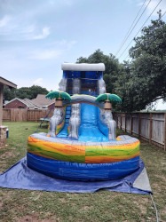 frontviewwaterslide 1719193049 Tropical 18ft Waterslide