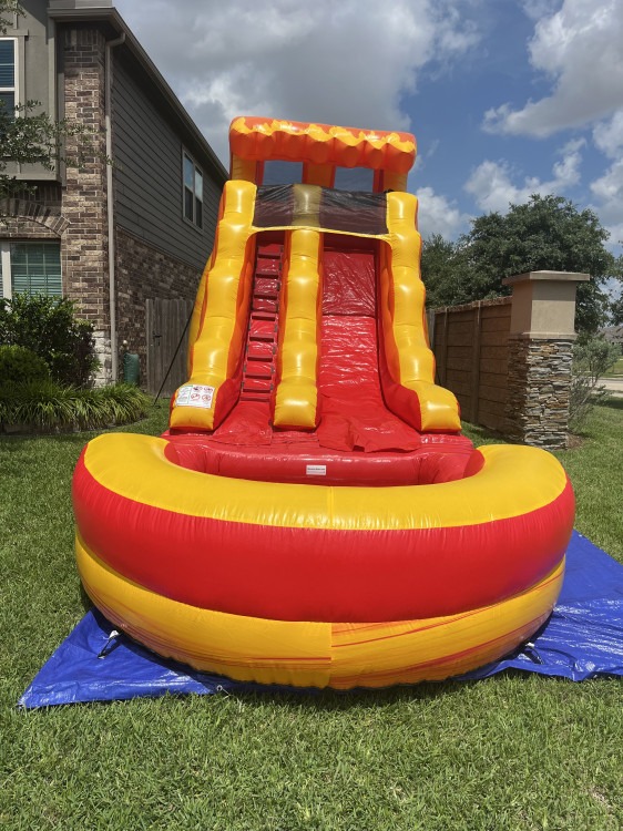 15 ft fire waterslide